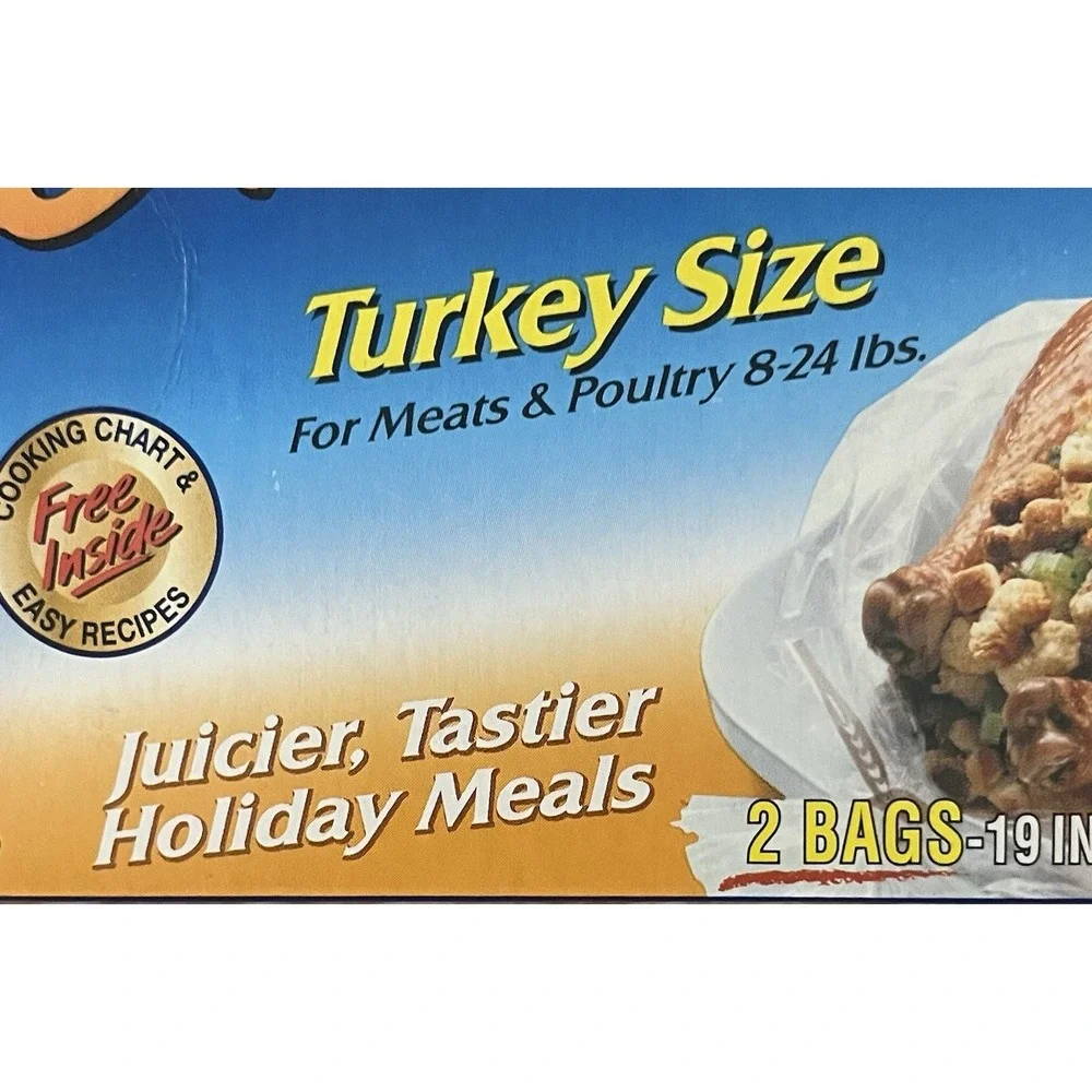 2 Pack Reynolds Turkey Ham Size Oven Bags Holds Up to 24 lbs NOS 2010 Sealed‎